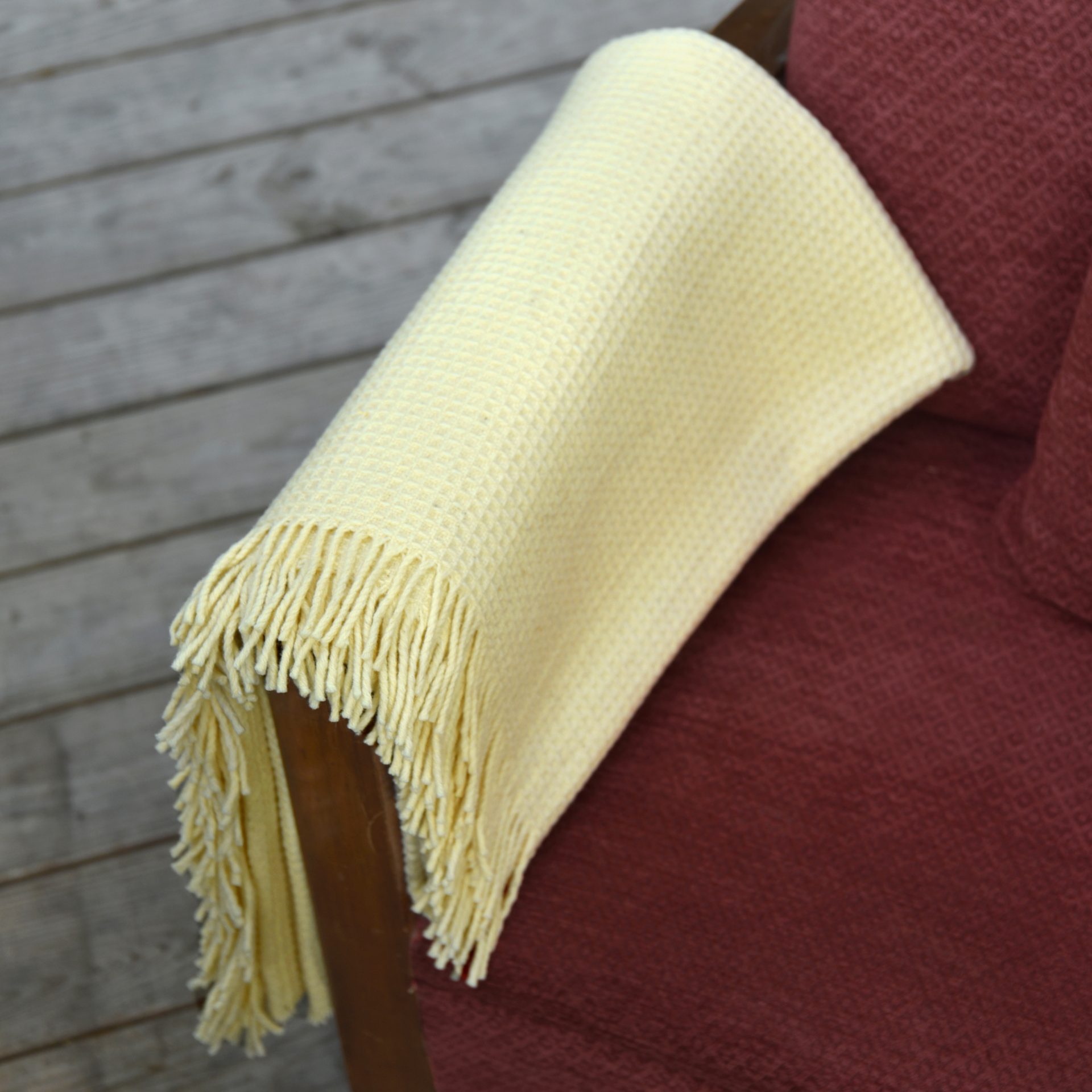 Plaid – tissage nid d’abeille – Image 2